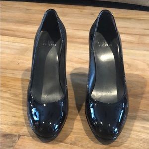 Stuart Weitzman Black Patent Leather Pumps